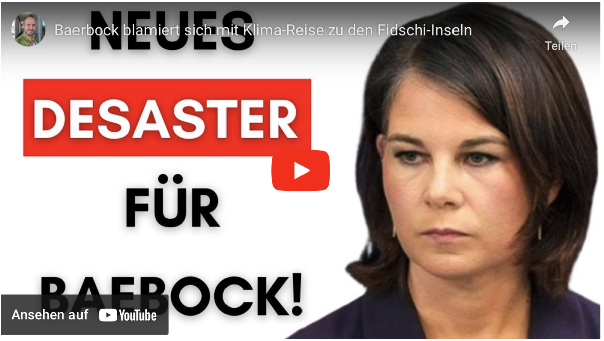 Baerbock blamiert sich mit Klima-Reise zu den Fidschi-Inseln!