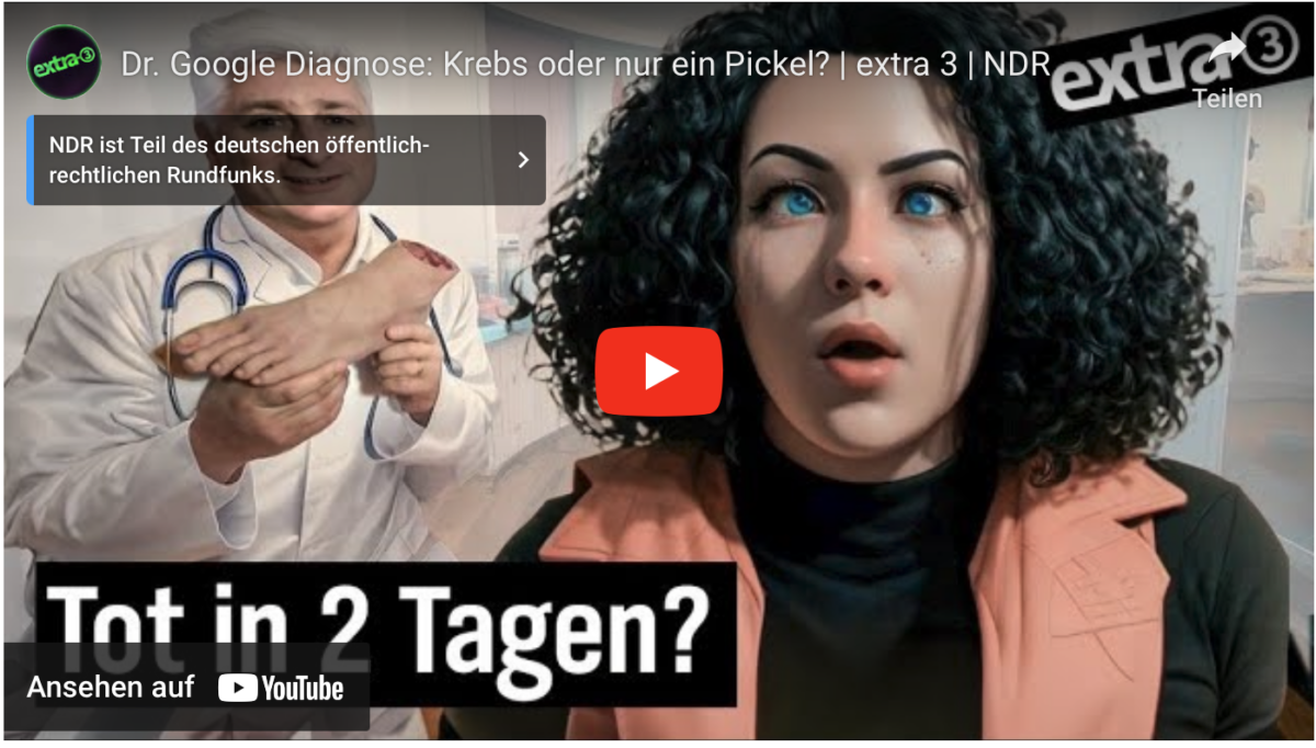Dr. Google Diagnose: Krebs oder nur ein Pickel? | extra 3 | NDR