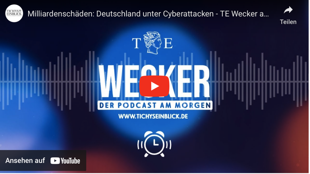 Milliardenschäden: Deutschland unter Cyberattacken – TE Wecker am 18 08 2023