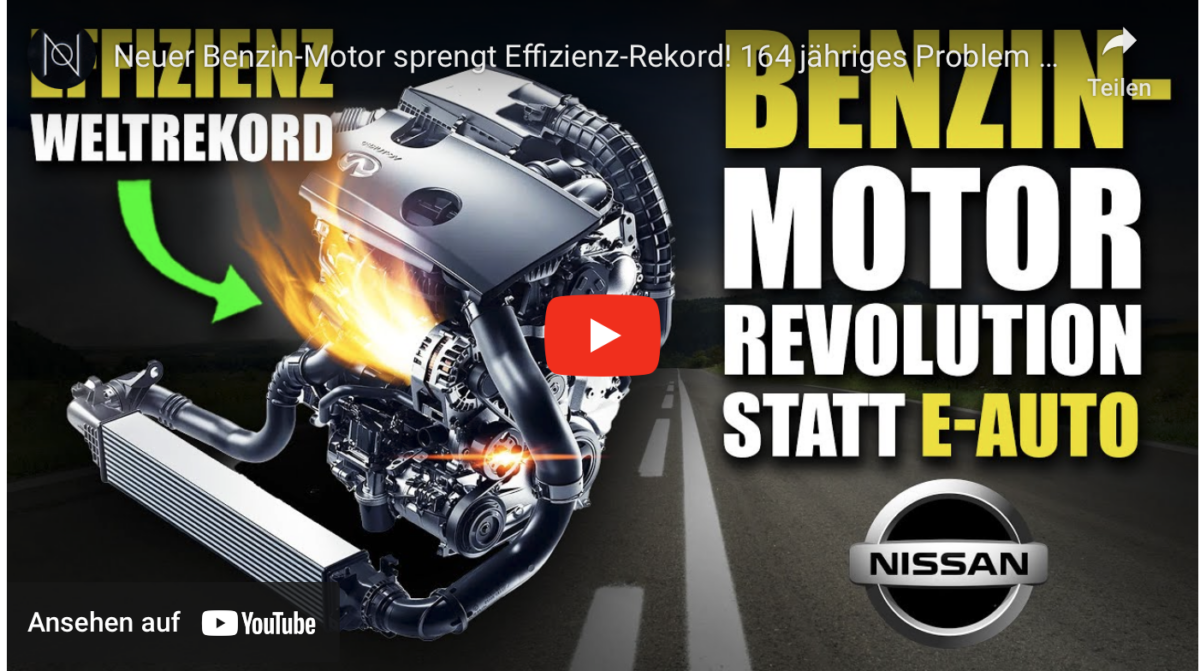 Neuer Benzin-Motor sprengt Effizienz-Rekord! 164 jähriges Problem gelöst!