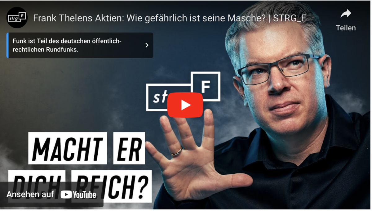 Frank Thelens Aktien: Wie gefährlich ist seine Masche? | STRG_F