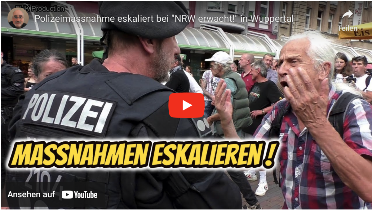 Polizeimassnahme eskaliert bei „NRW erwacht!“ in Wuppertal
