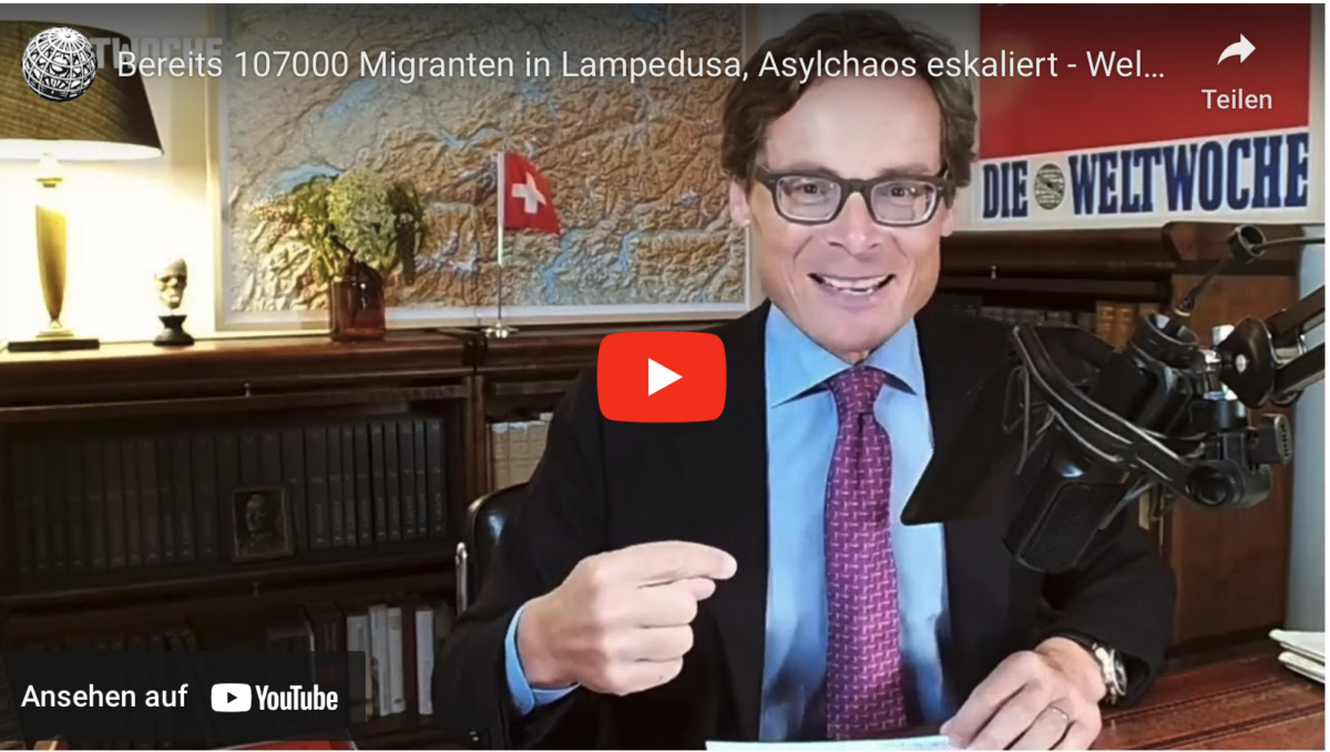 Bereits 107000 Migranten in Lampedusa, Asylchaos eskaliert – Weltwoche Daily CH, 28.08.2023