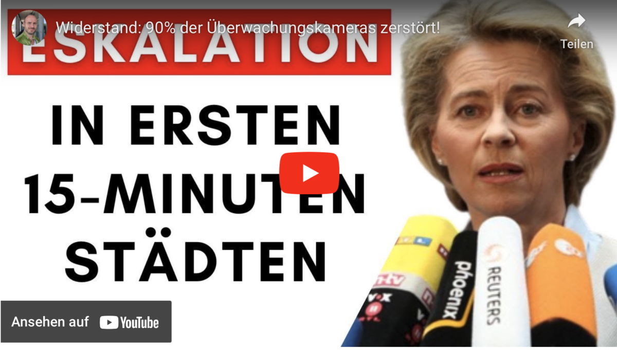 Widerstand: 90% der Überwachungskameras zerstört!