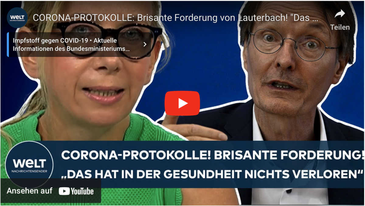 CORONA-PROTOKOLLE: Brisante Forderung von Lauterbach! „Das hat in der Gesundheit nichts verloren!“