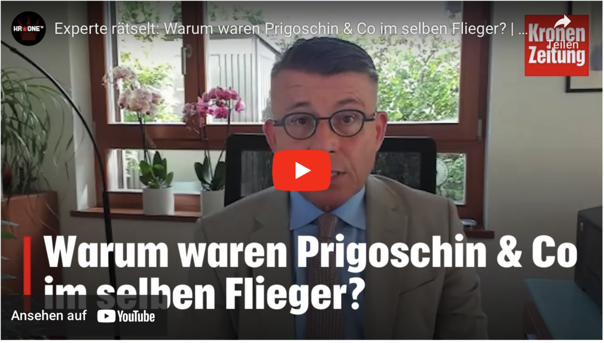 Experte rätselt: Warum waren Prigoschin & Co im selben Flieger? | krone.tv NEWS