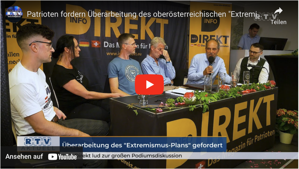 Patrioten fordern Überarbeitung des oberösterreichischen „Extremismus Plans“!