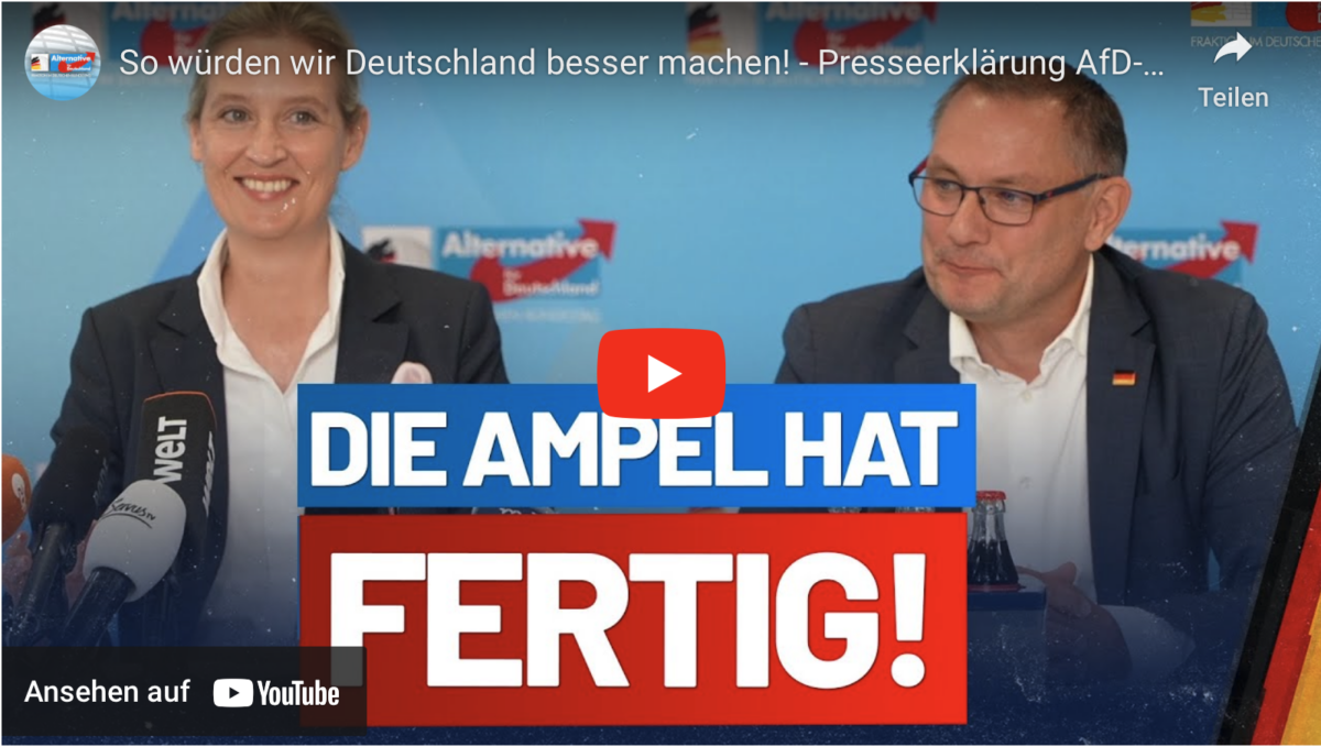 So würden wir Deutschland besser machen! – Presseerklärung AfD-Fraktion