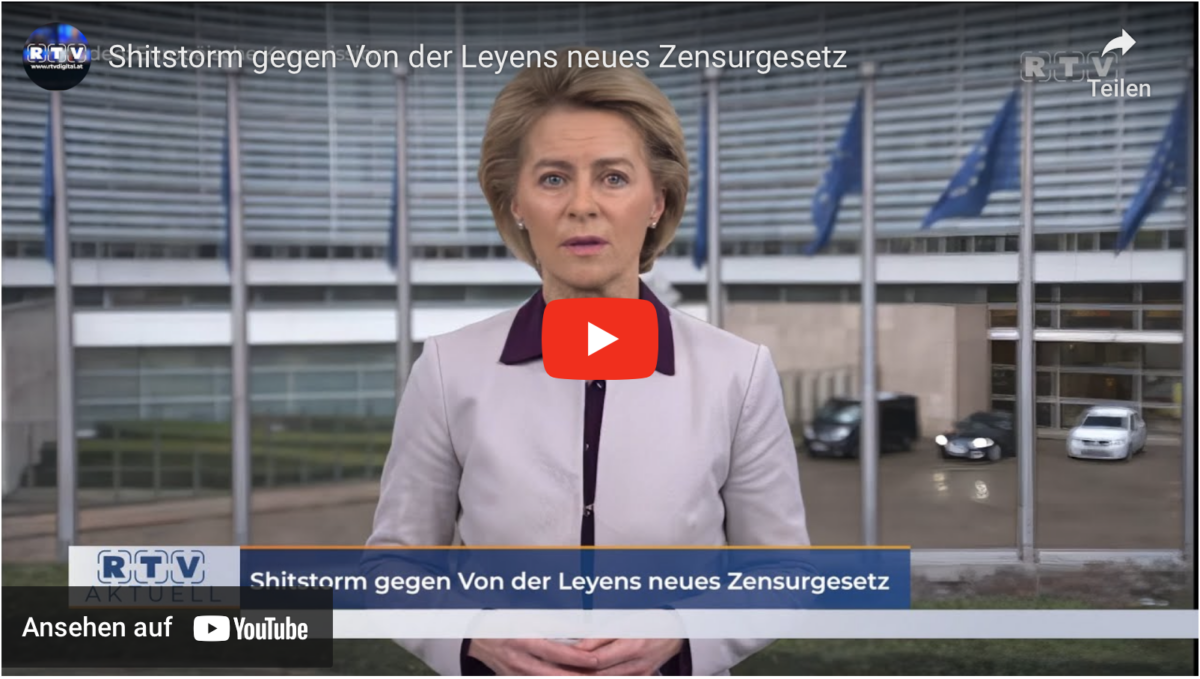 Shitstorm gegen Von der Leyens neues Zensurgesetz!