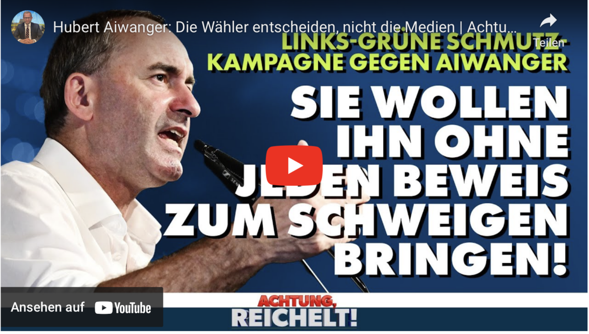Hubert Aiwanger: Die Wähler entscheiden, nicht die Medien!