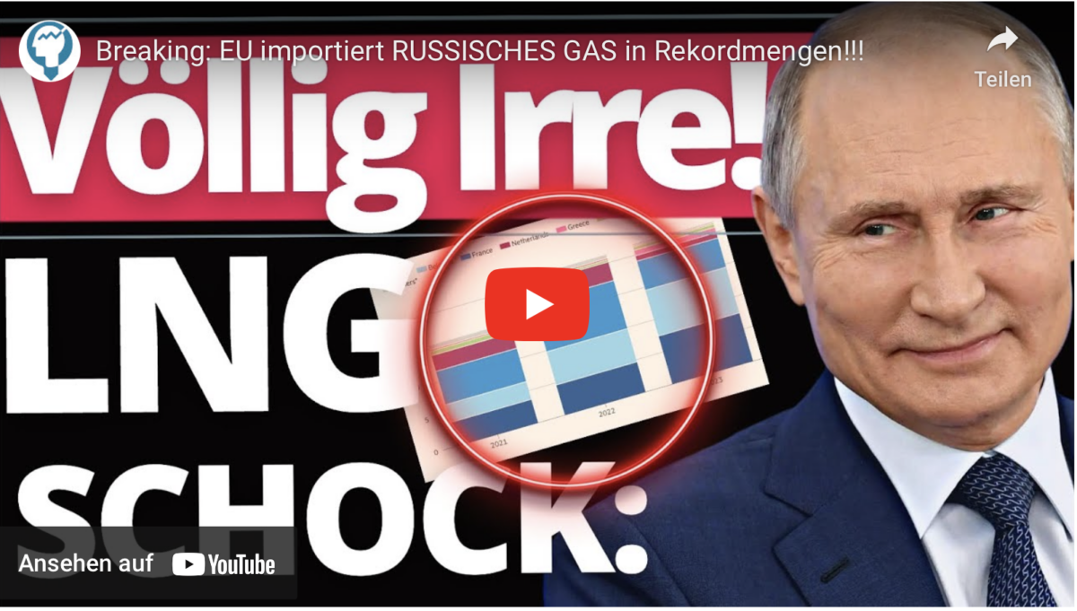 Breaking: EU importiert RUSSISCHES GAS in Rekordmengen!!!