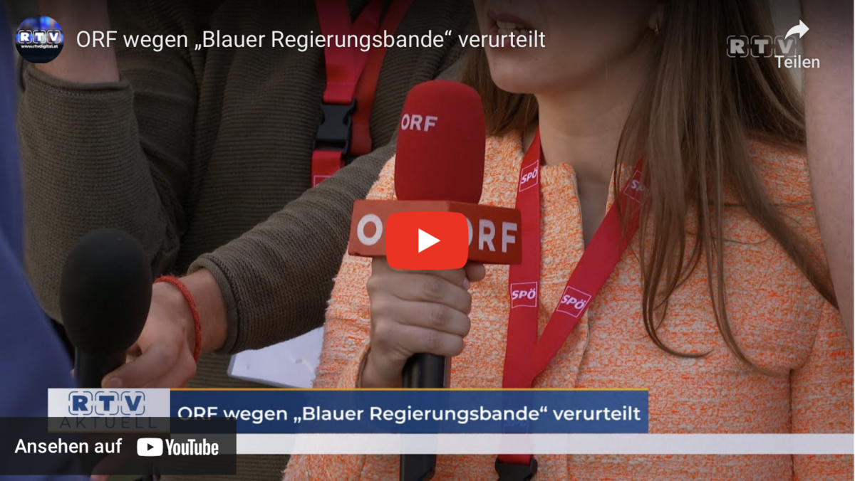 ORF wegen „Blauer Regierungsbande“ verurteilt!