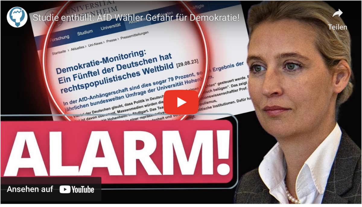 Studie enthüllt: AfD Wähler Gefahr für Demokratie!