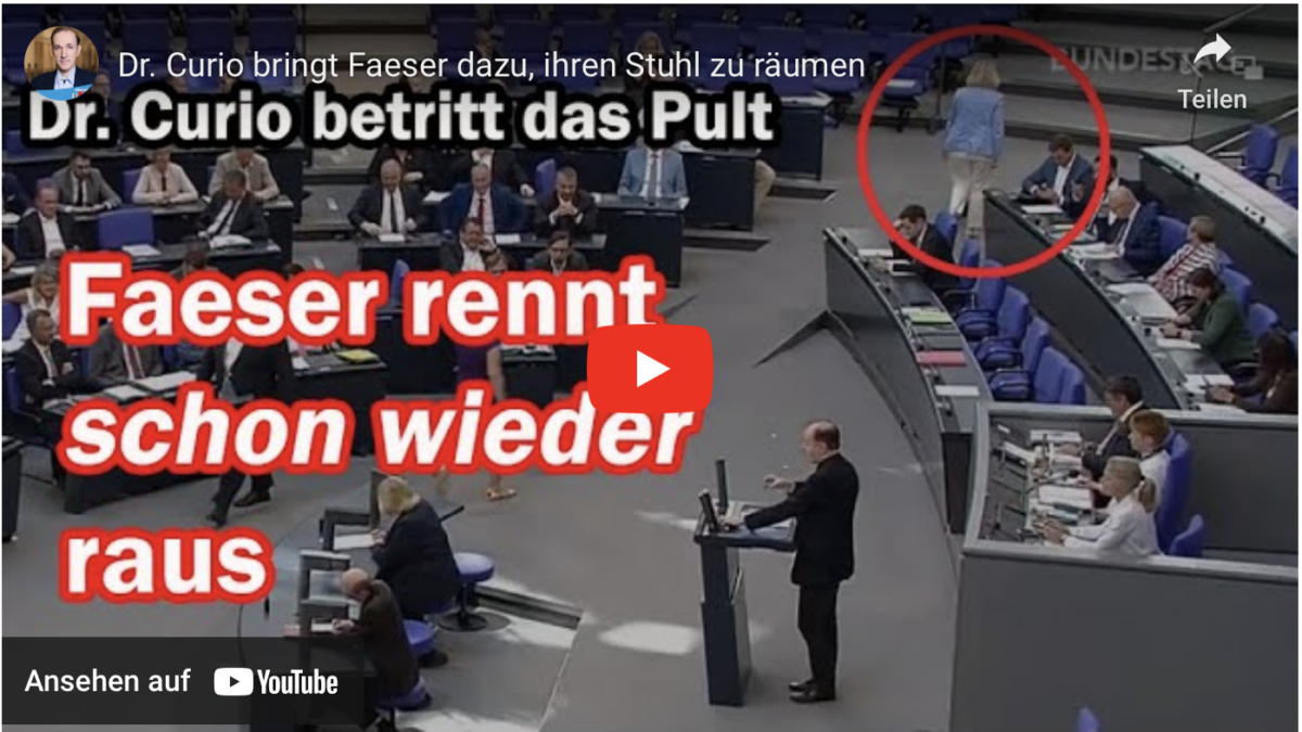 Dr. Curio bringt Faeser dazu, ihren Stuhl zu räumen