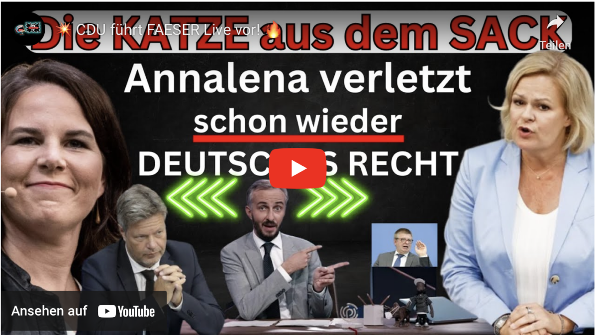 CDU führt FAESER Live vor!