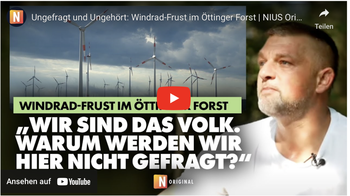 Ungefragt und Ungehört: Windrad-Frust im Öttinger Forst