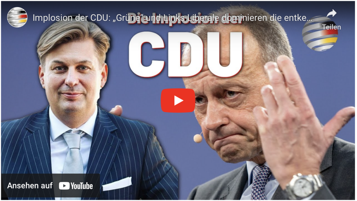 Implosion der CDU: „Grüne“ und Links-Liberale dominieren die entkernte Union – nur AfD ist stabil!