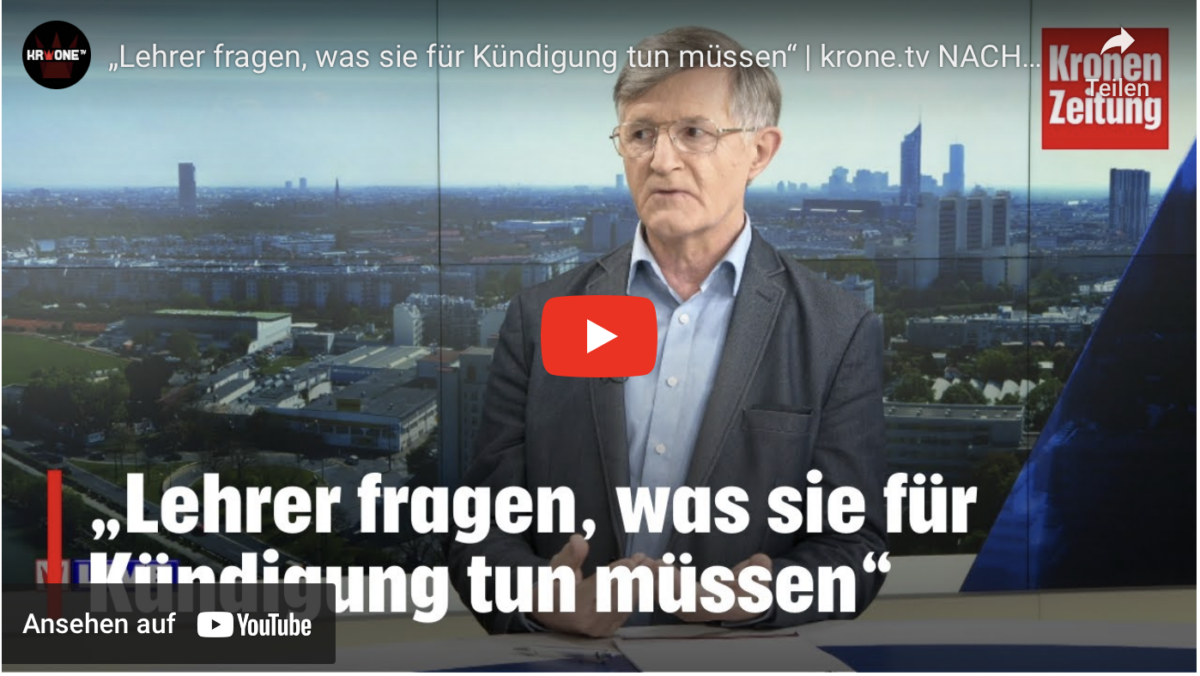 „Lehrer fragen, was sie für Kündigung tun müssen“ | krone.tv NACHGEFRAGT