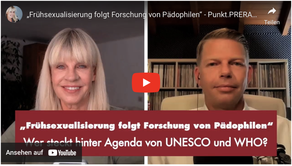 „Frühsexualisierung folgt Forschung von Pädophilen“ – Punkt.PRERADOVIC mit Tom-Oliver Regenauer