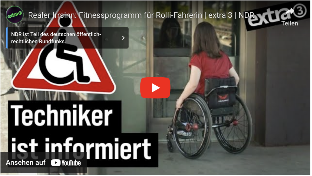 Realer Irrsinn: Fitnessprogramm für Rolli-Fahrerin | extra 3 | NDR