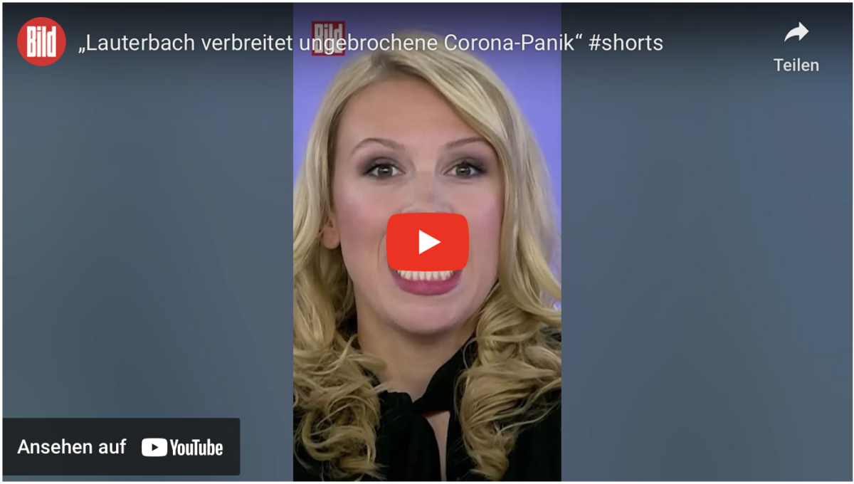 „Lauterbach verbreitet ungebrochene Corona-Panik“ #shorts