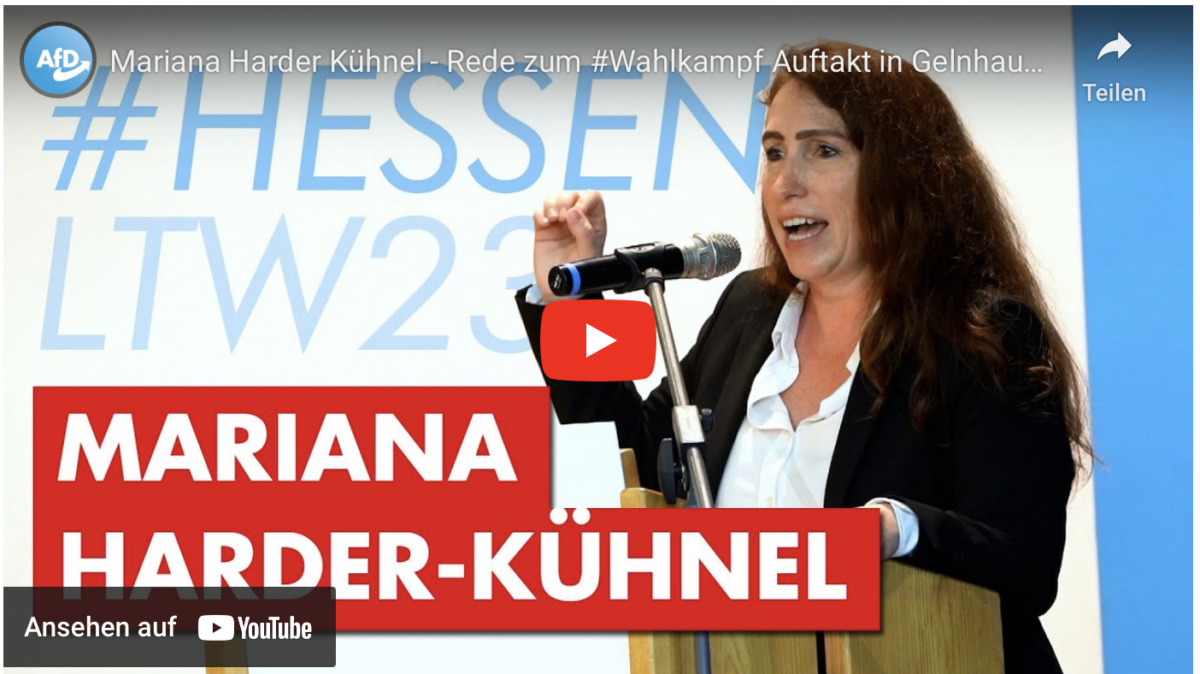 Mariana Harder Kühnel – Rede zum #Wahlkampf Auftakt in Gelnhausen | 09.09.23