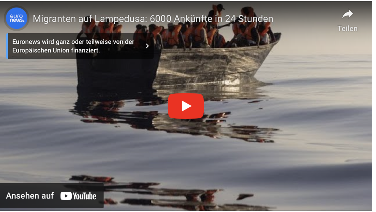 Migranten auf Lampedusa: 6000 Ankünfte in 24 Stunden
