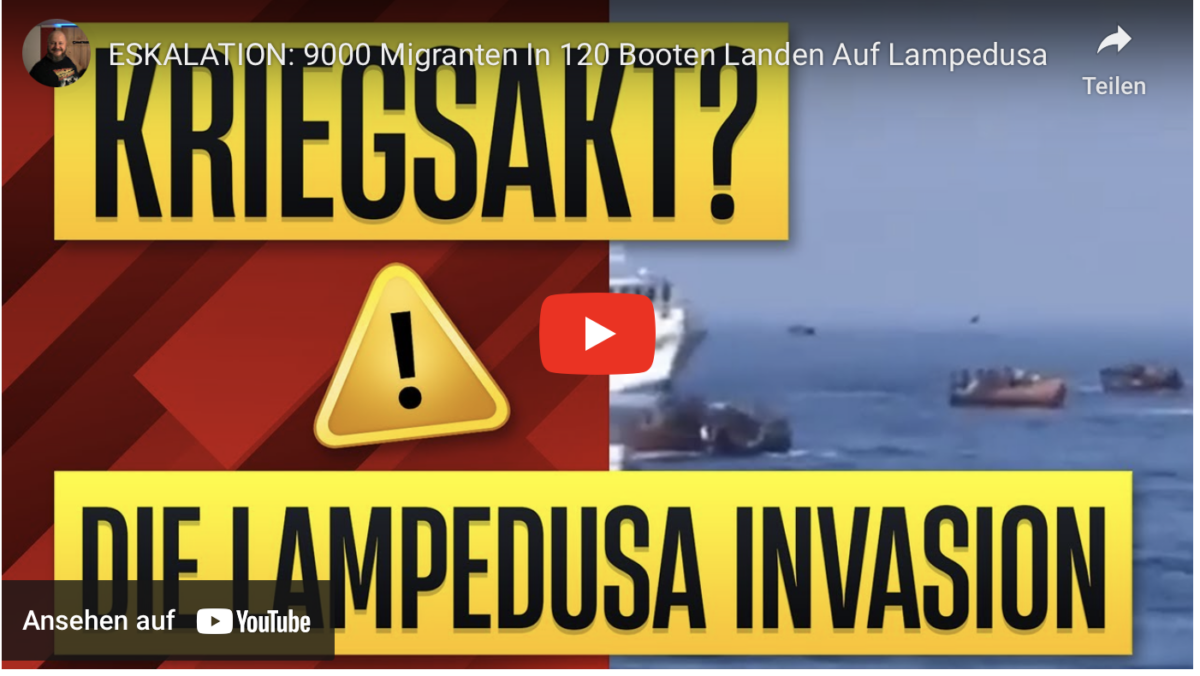 ESKALATION: 9000 Migranten In 120 Booten Landen Auf Lampedusa