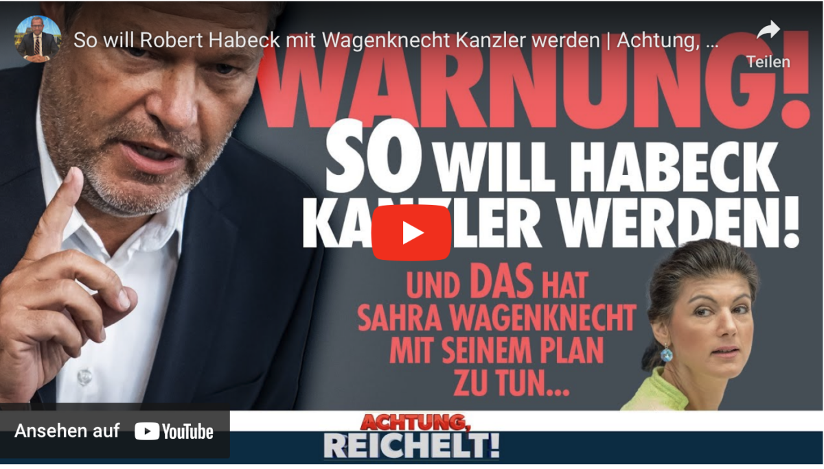 So will Robert Habeck mit Wagenknecht Kanzler werden