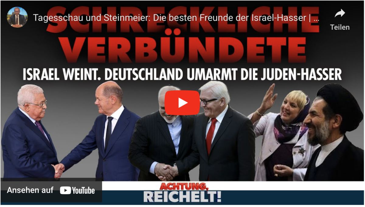 Tagesschau und Steinmeier: Die besten Freunde der Israel-Hasser