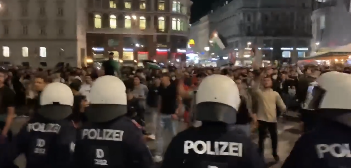 Das Verbot der „Demo gegen #Israel“ in Wien interessiert Moslems nicht!