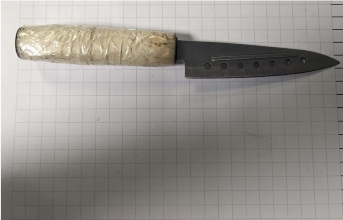 Bundespolizei stellt bei Gleisläufer Messer mit 12 cm Klingenlänge sicher!