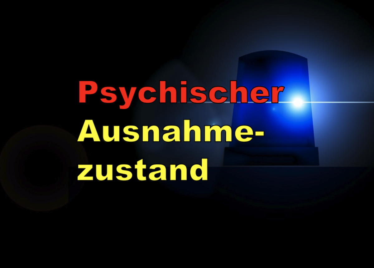 Psychischer Ausnahmezustand ++ Mann bedroht nach Nachbarschaftsstreitigkeiten Polizeibeamte mit Axt und Messer!