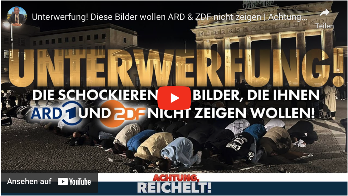Unterwerfung! Diese Bilder wollen ARD & ZDF nicht zeigen!