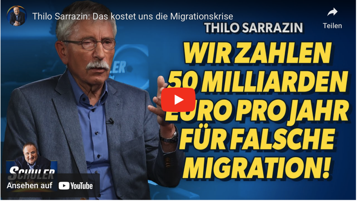 Thilo Sarrazin: Das kostet uns die Migrationskrise