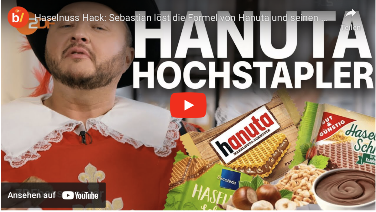 Haselnuss Hack: Sebastian löst die Formel von Hanuta und seinen Konkurrenten