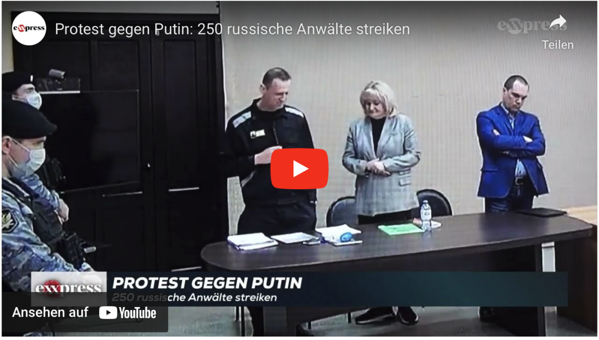 Protest gegen Putin: 250 russische Anwälte streiken!