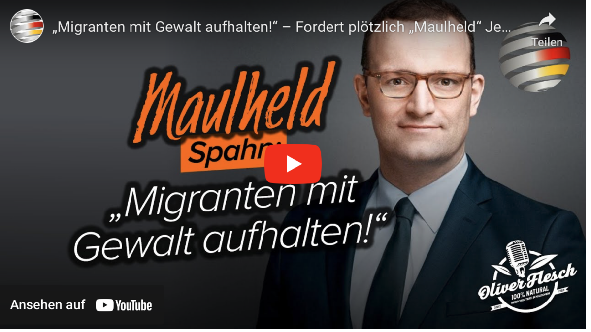 „Migranten mit Gewalt aufhalten!“ – Fordert plötzlich „Maulheld“ Jens Spahn