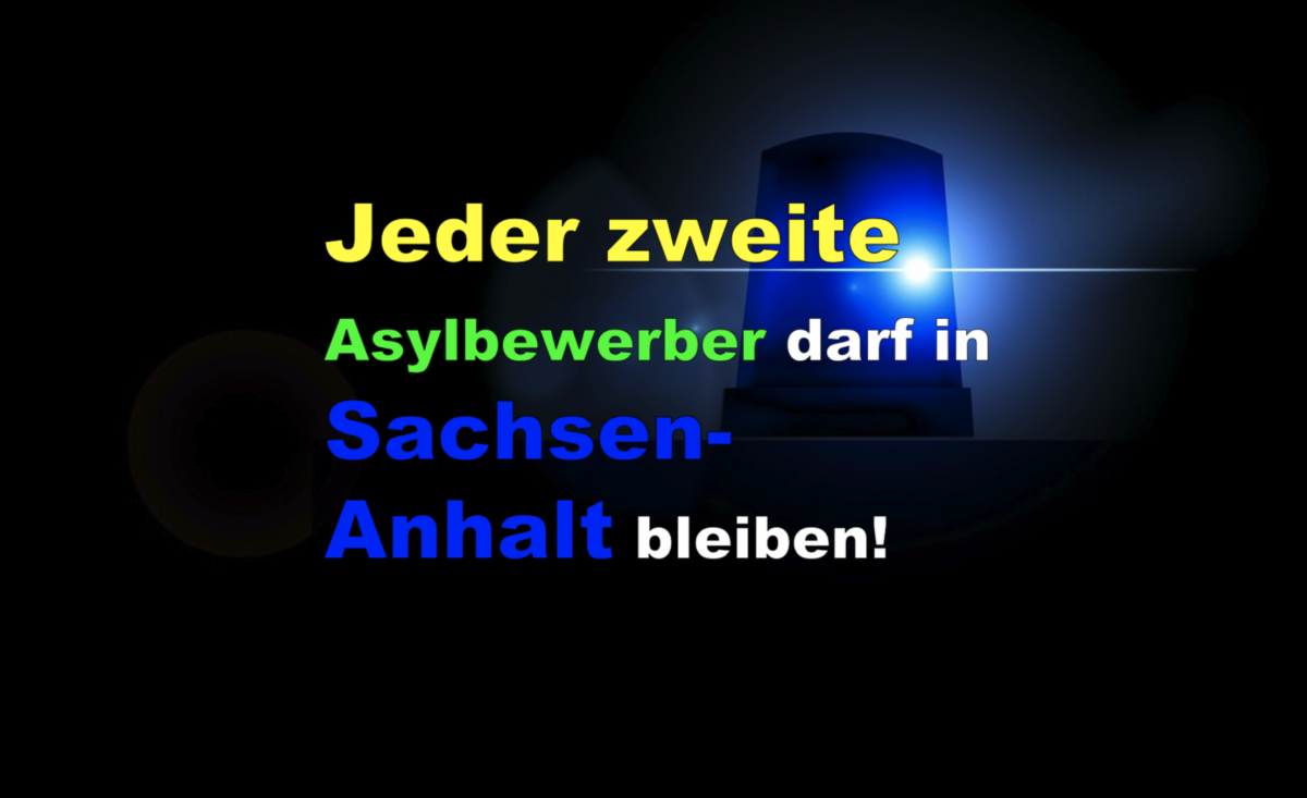 Sachsen-Anhalt/Migration/Flucht Flucht: Jeder zweite Asylbewerber darf in Sachsen-Anhalt bleiben!