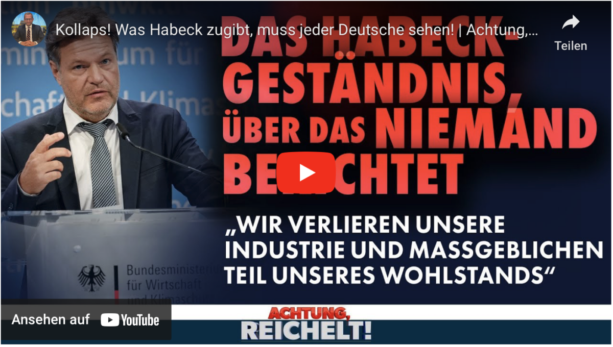 Kollaps! Was Habeck zugibt, muss jeder Deutsche sehen!