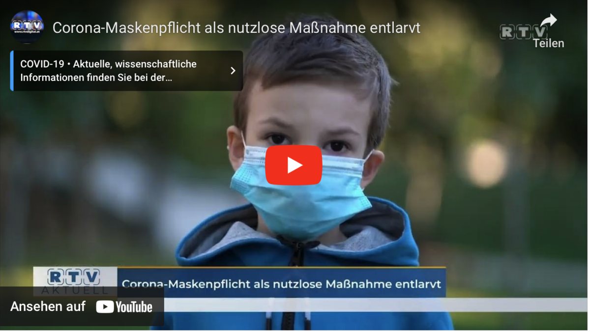 Corona-Maskenpflicht als nutzlose Maßnahme entlarvt!