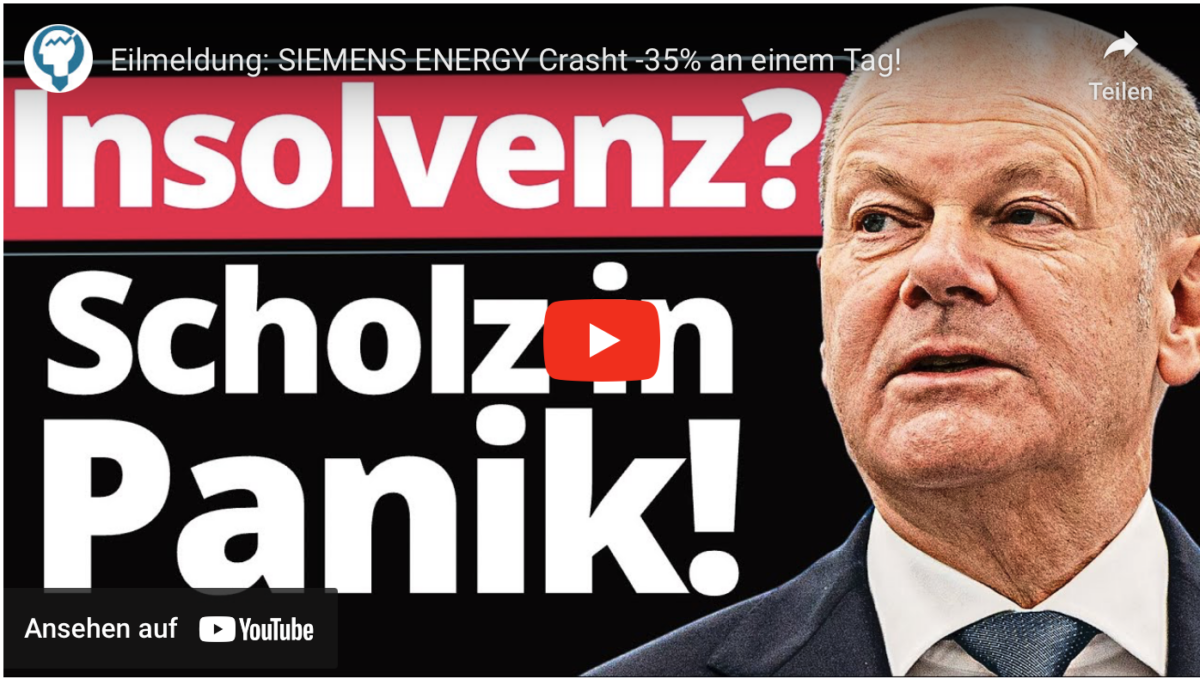 Eilmeldung: SIEMENS ENERGY Crasht -35% an einem Tag!
