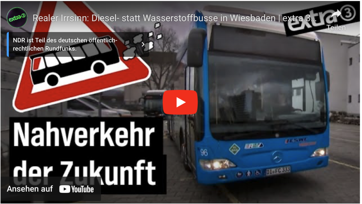 Realer Irrsinn: Diesel- statt Wasserstoffbusse in Wiesbaden
