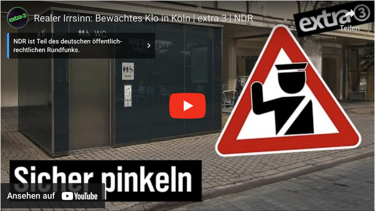 Realer Irrsinn: Bewachtes Klo in Köln | extra 3 | NDR