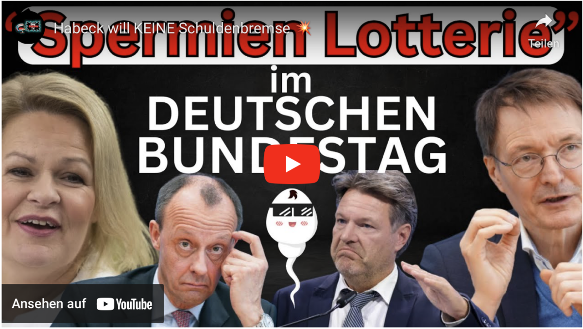 Habeck will KEINE Schuldenbremse!