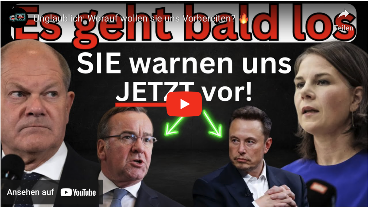 Unglaublich: Worauf wollen sie uns Vorbereiten?