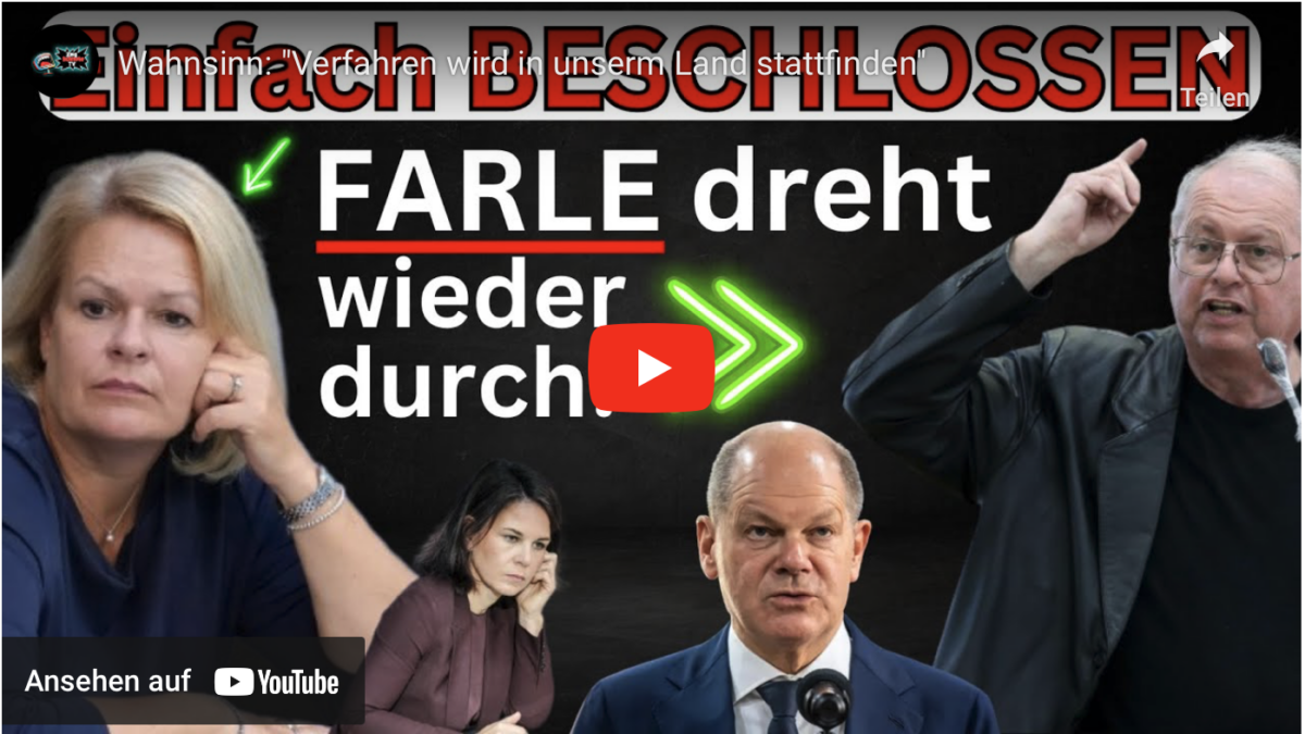 Wahnsinn: „Verfahren wird in unserm Land stattfinden“!
