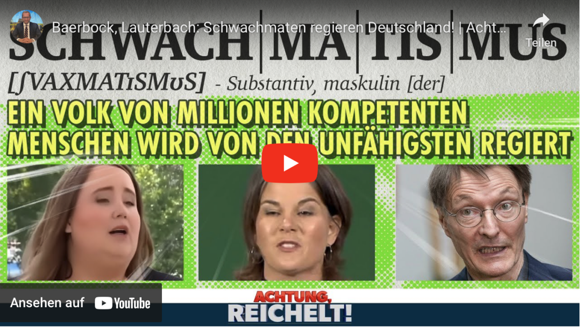 Baerbock, Lauterbach: Schwachmaten regieren Deutschland!