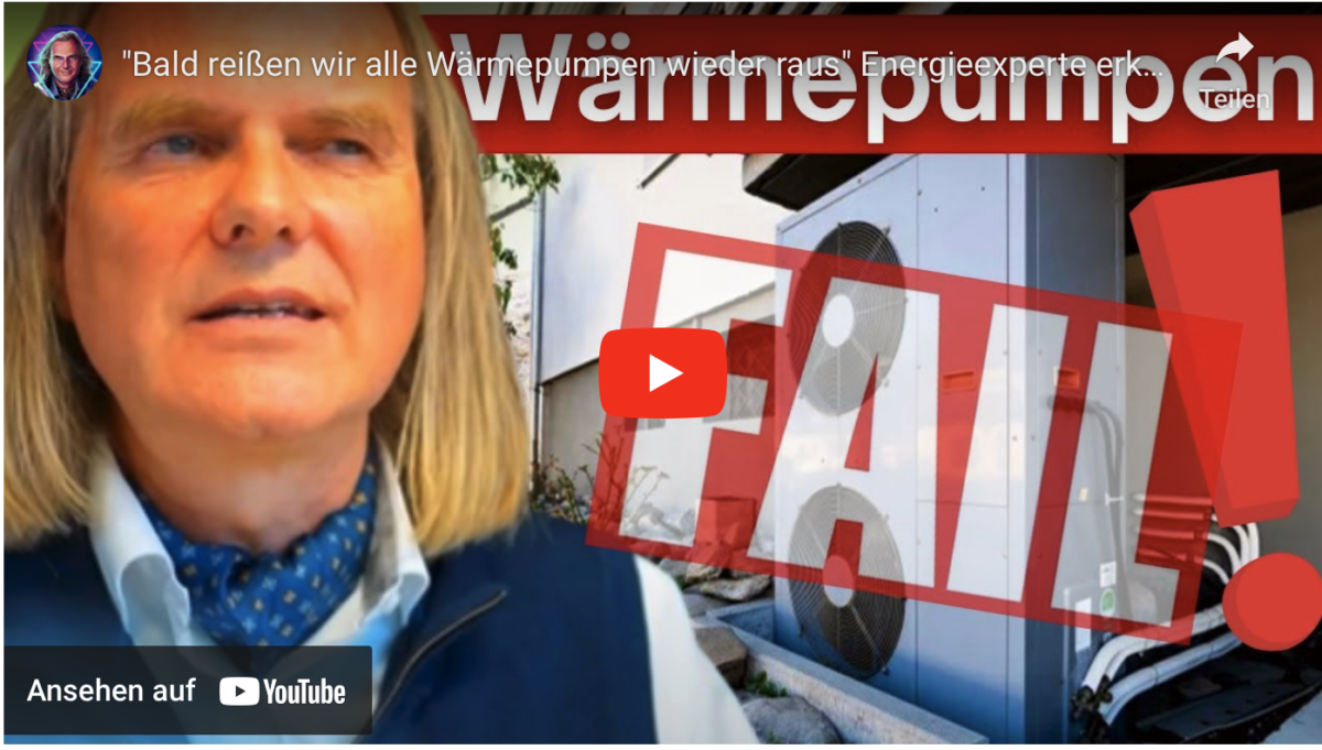 „Bald reißen wir alle Wärmepumpen wieder raus“ Energieexperte erklärt; Prof Leukefeld | Prof Rieck