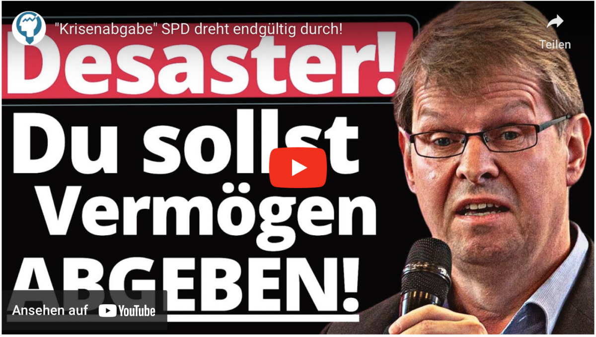 „Krisenabgabe“ SPD dreht endgültig durch!